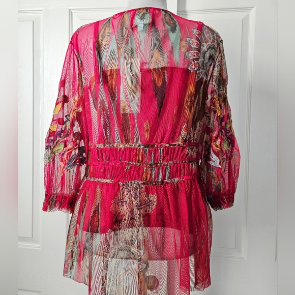 Johnny Was NWT Peasant Ruffle Blouse - Picture 3 of 11